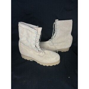 WELLCO Military Combat Boots Cold Weather Desert Tan Mens 12.5 R Vibram Sole